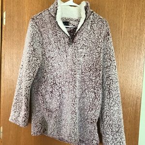 3/$8 Sherpa 3/4 Zip Sweater Small NWOT